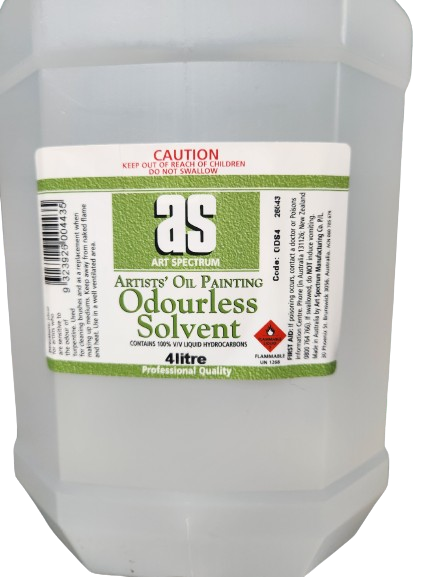 Art Spectrum 4 lt Litre Odourless Artist Solvent Thinners Reborn Painting w- Genesis Paints