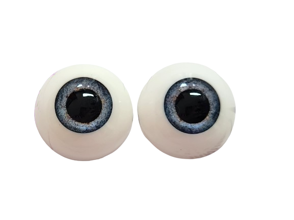 20mm Blue Grey Large Pupil Round Acrylic Eyes Reborn Baby Doll Making Supplies