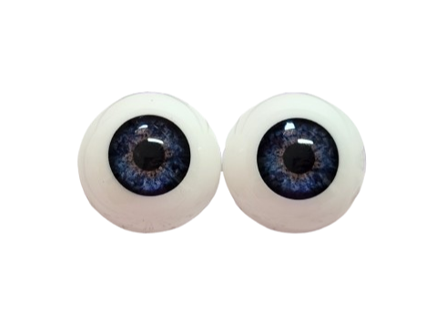 20mm Deep Blue Round Acrylic Eyes Reborn Baby Doll Making Supplies