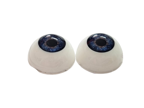 20mm Deep Blue Round Acrylic Eyes Reborn Baby Doll Making Supplies