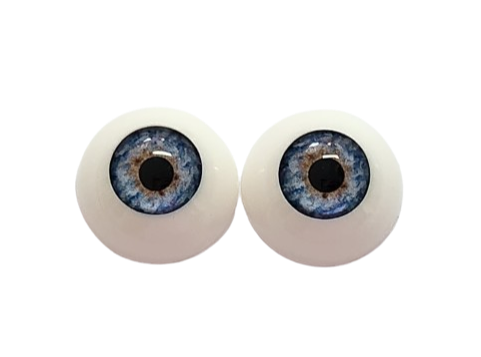20mm Sea Blue Round Acrylic Eyes Reborn Baby Doll Making Supplies