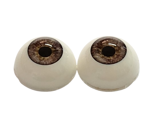 20mm Earth Brown Round Acrylic Eyes Reborn Baby Doll Making Supplies