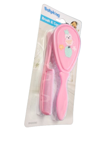 Pink Baby Brush and Comb Set