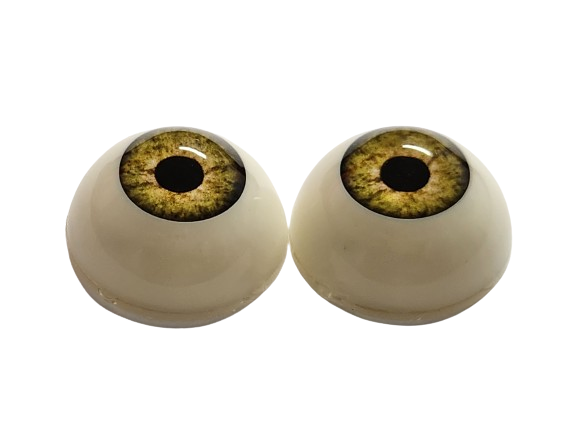 20mm Lemongrass Green Round Acrylic Eyes Reborn Baby Doll Making Supplies