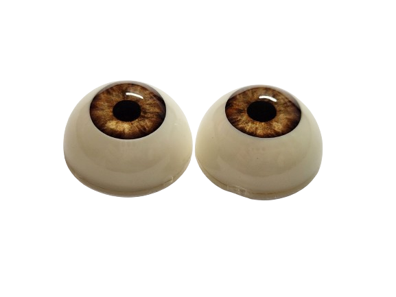 20mm Light Brown Round Acrylic Eyes Reborn Baby Doll Making Supplie
