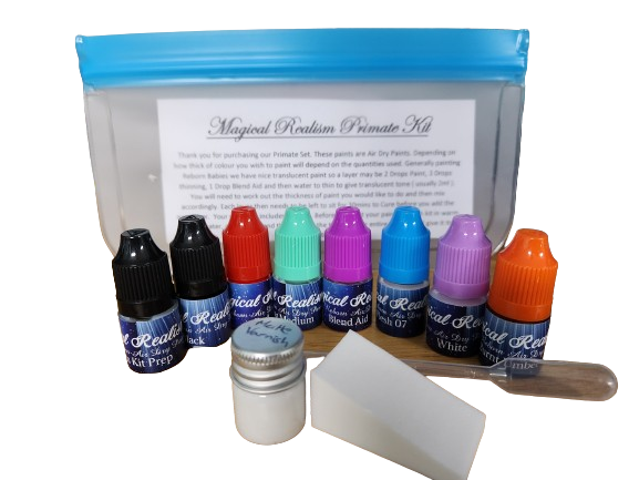 3ml Primate Painting Starter Kit Air Dry Magical Realism Reborn