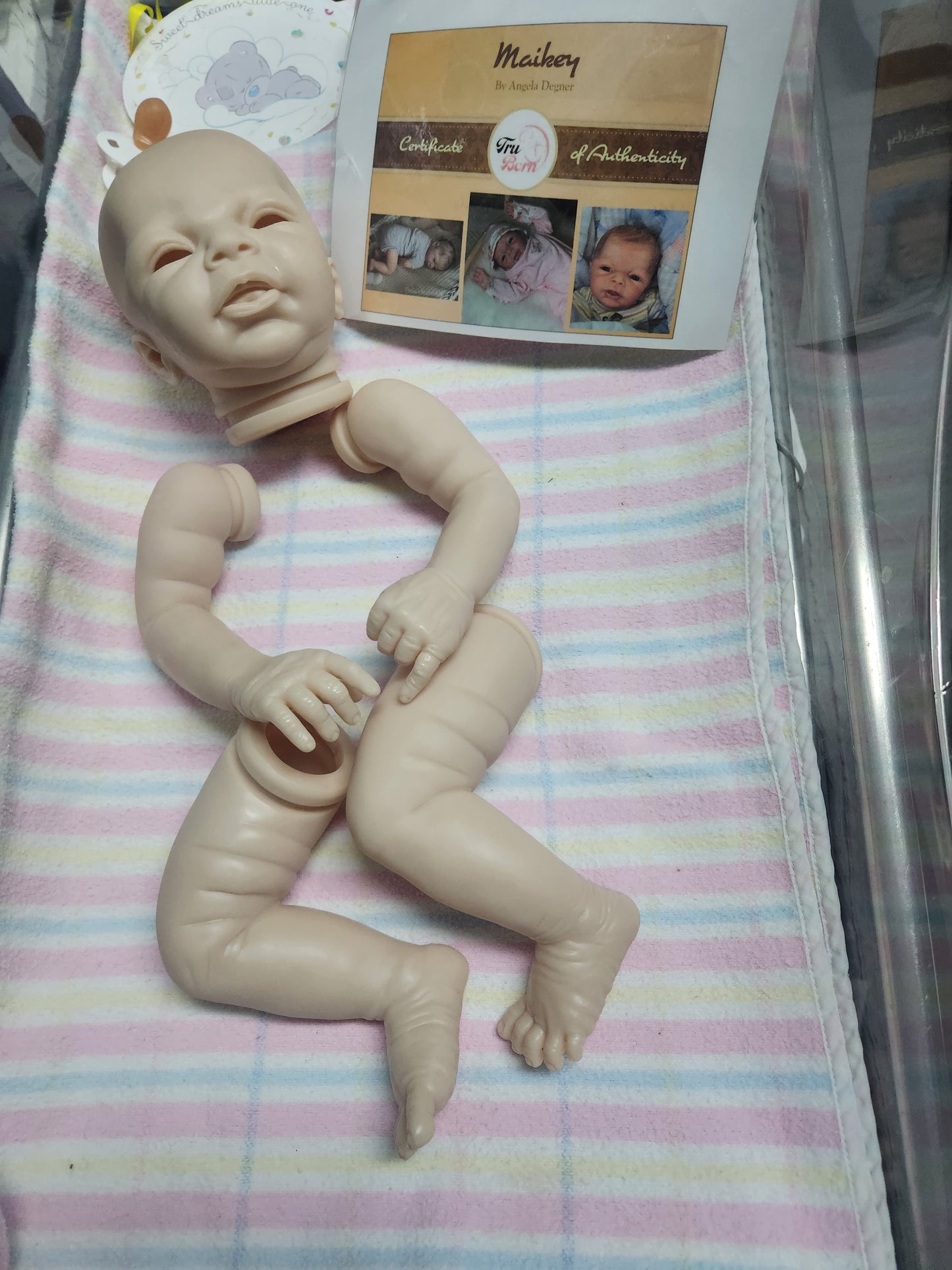 RARE 19" Maikey by Angela Degner- Unpainted Reborn kit SOLE