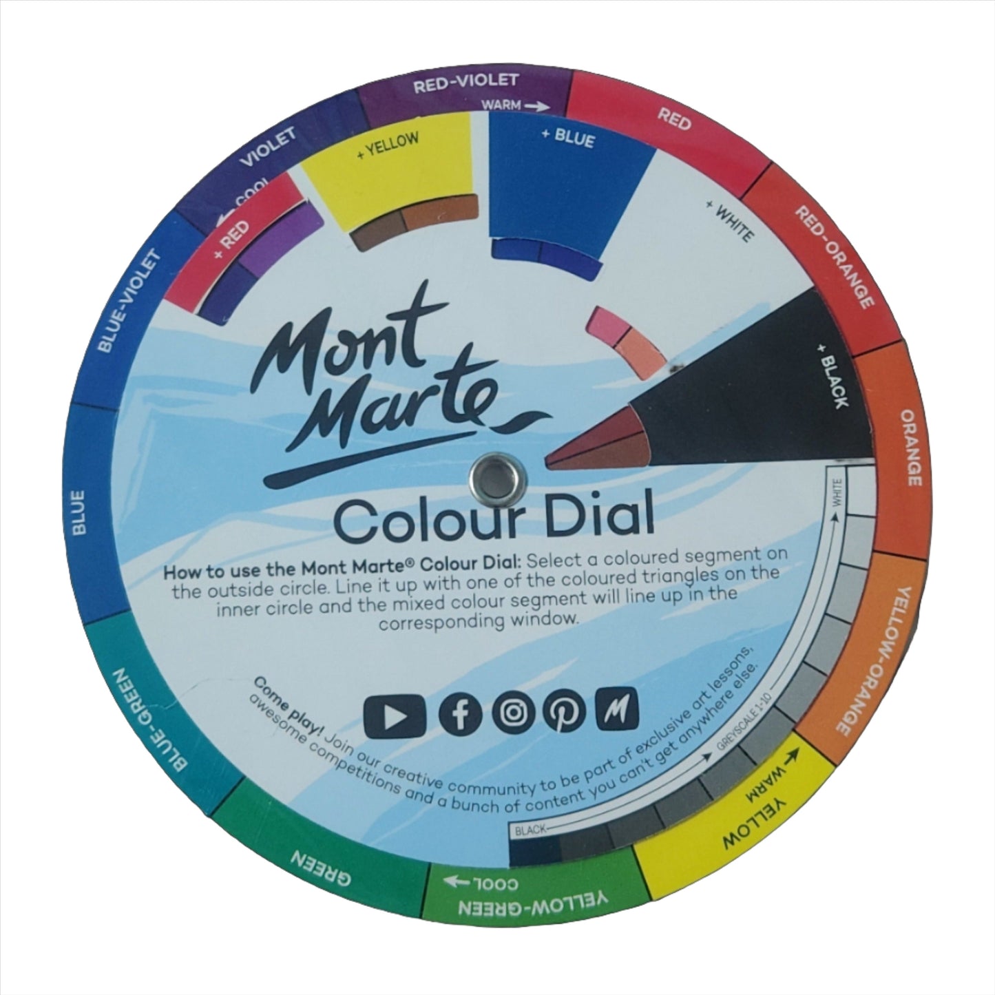 Colour Wheel Reborn Baby Color Chart for Neutralising a kit