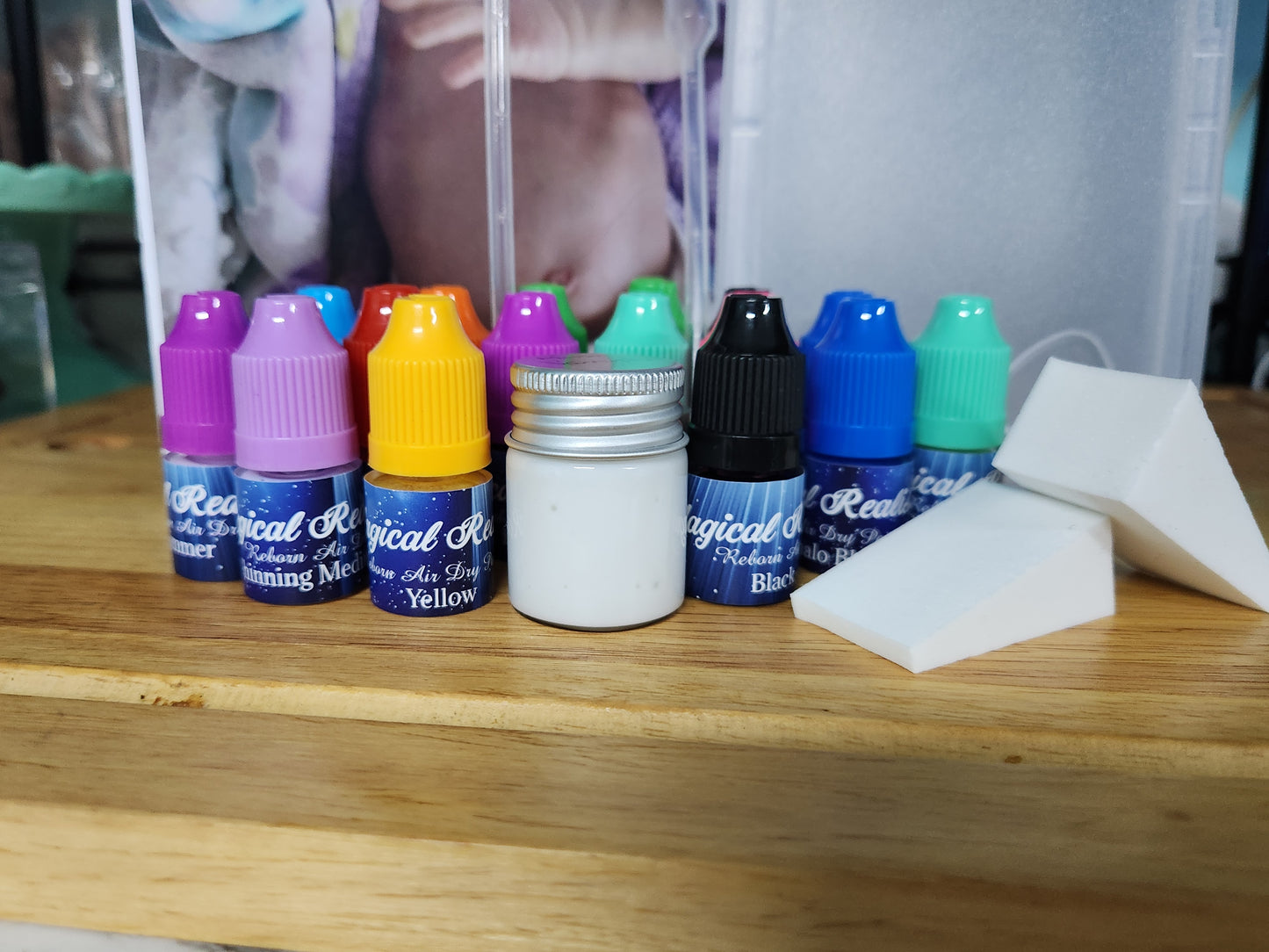 3ml Fantasy Painting Starter Kit Air Dry Magical Realism Reborn Baby Paint
