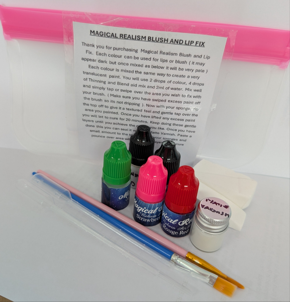 3ml Blush and Lip Fix Kit Air Dry Magical Realism Reborn Baby Paint