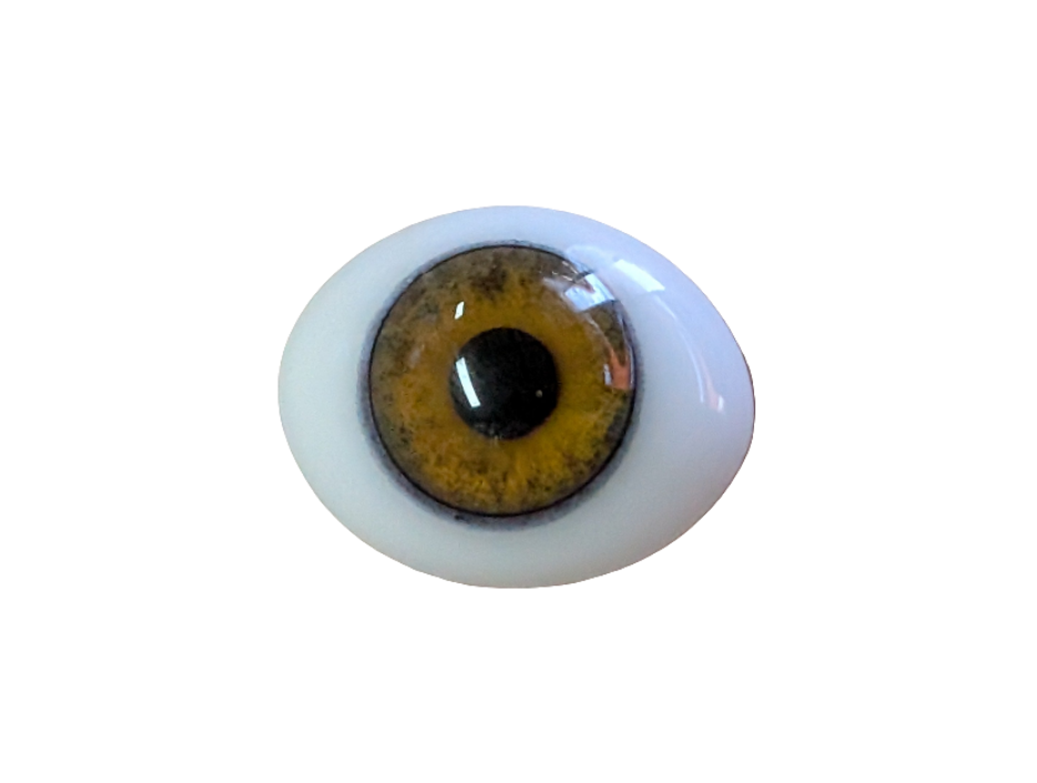 16mm Hazel  Oval Glass Eyes Reborn Baby Doll Making Supplies