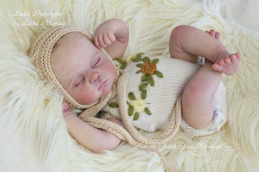 Lydia by Linda Murray 19" Unpainted KIT ONLY Reborn Baby Doll