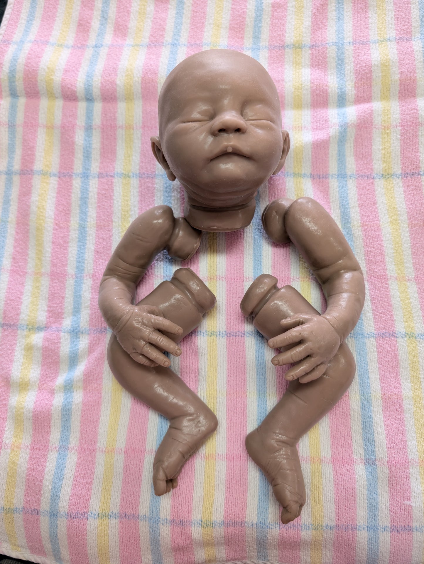 Silicone Blank Kit - Baby Logan 16" by Betty Leigh Brooke Partial Full Body