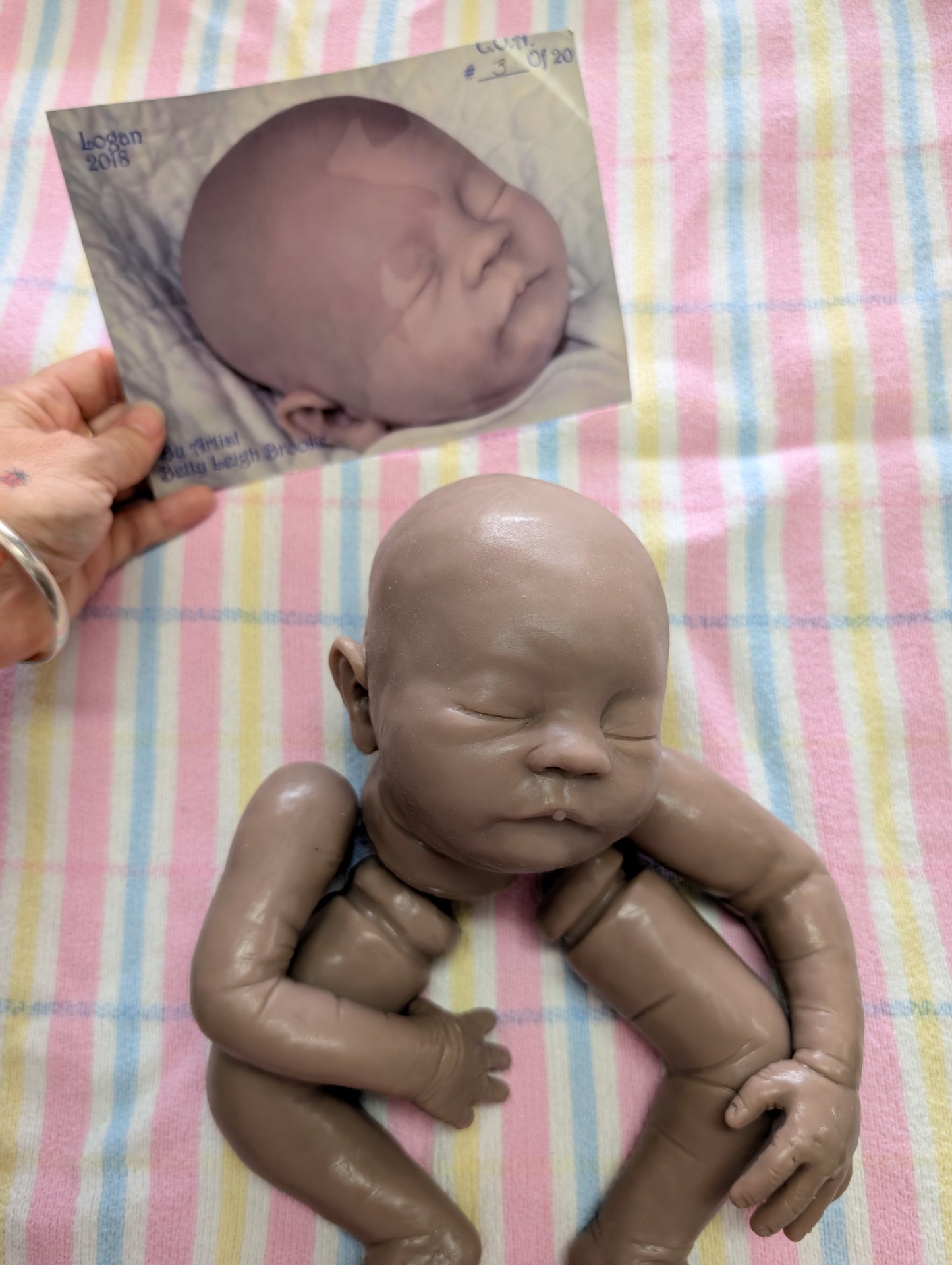 Silicone Blank Kit - Baby Logan 16" by Betty Leigh Brooke Partial Full Body