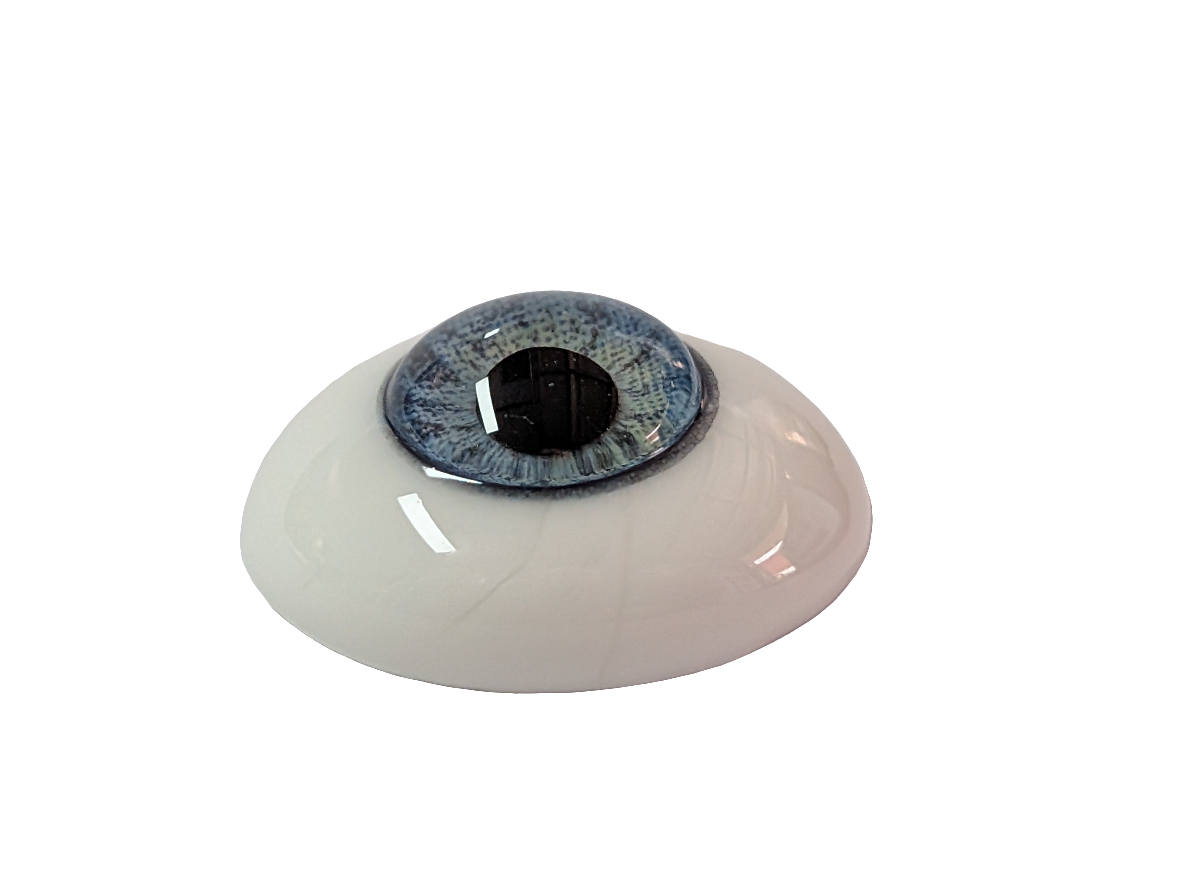 20mm Sky Blue Oval Glass Eyes Reborn Baby Doll Making Supplies