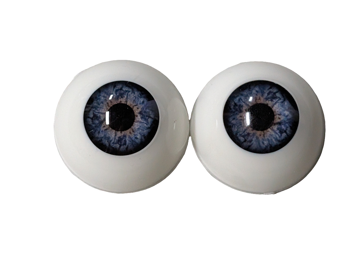 28mm Deep Blue Round Acrylic Eyes Reborn Baby Doll Making Supplies Toddler