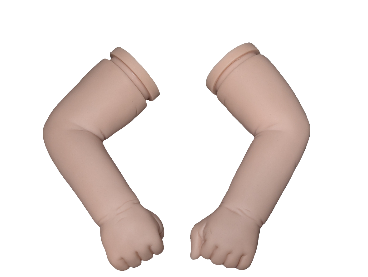 22- 24" Unpainted Vinyl Reborn Baby Arms " ARMS ONLY" Parts