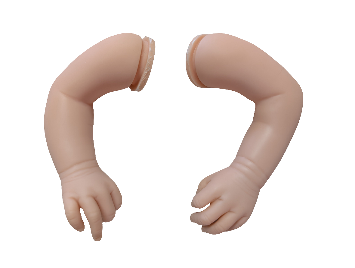 17- 19" Unpainted Vinyl Reborn Baby Arms " ARMS ONLY" Parts