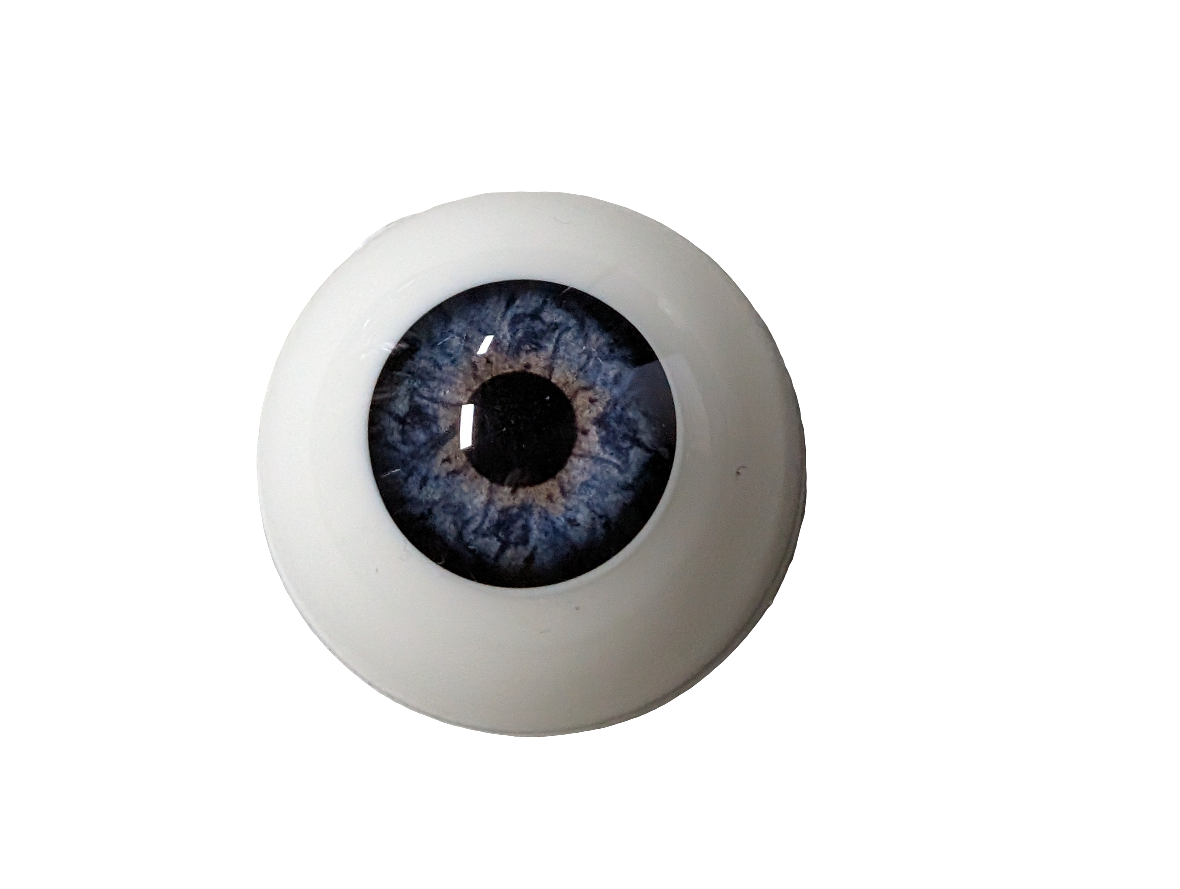 28mm Deep Blue Round Acrylic Eyes Reborn Baby Doll Making Supplies Toddler