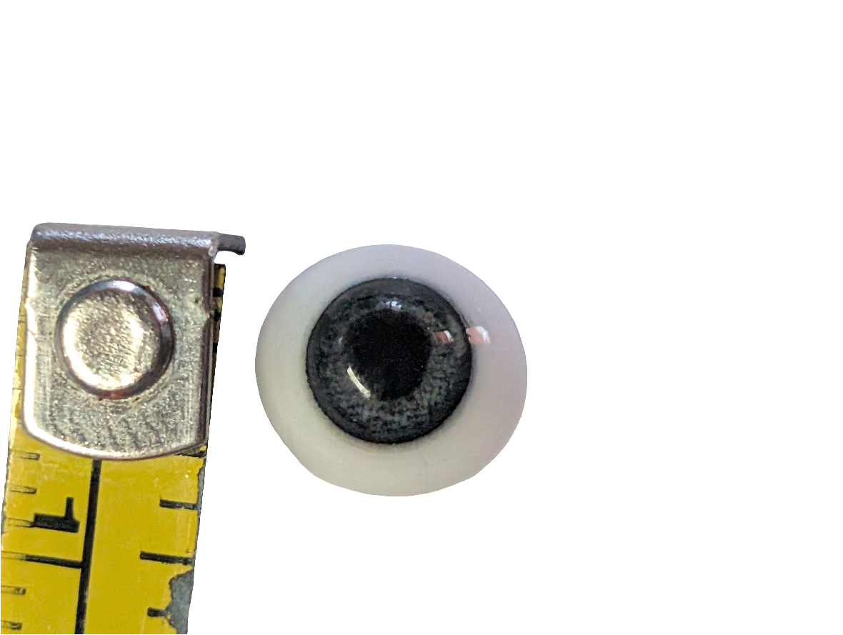 8mm Grey Blue Oval Glass Eyes Reborn Baby Doll Making Supplies