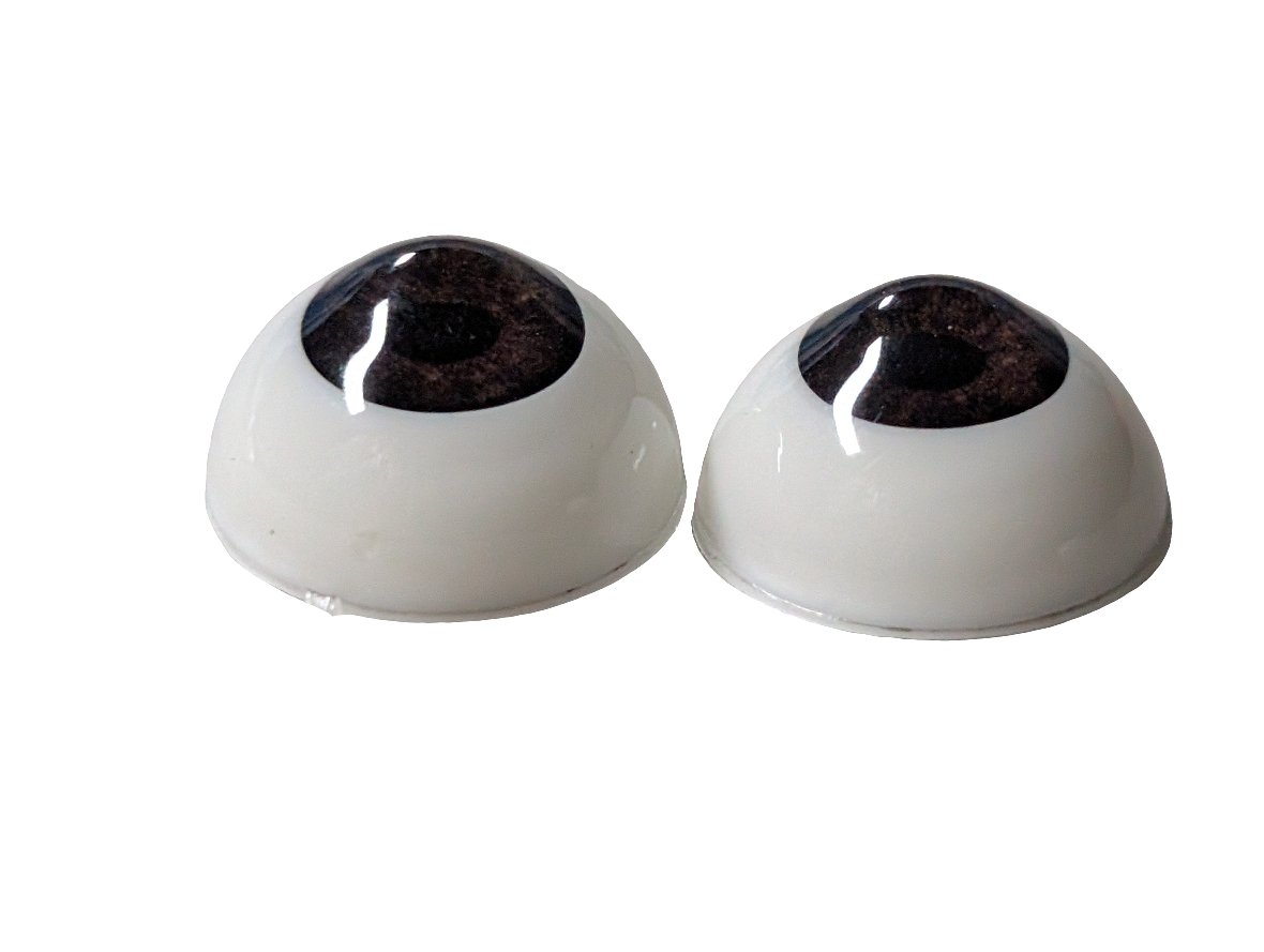 12mm Brown Round Acrylic Eyes Reborn Baby Doll Making Supplies