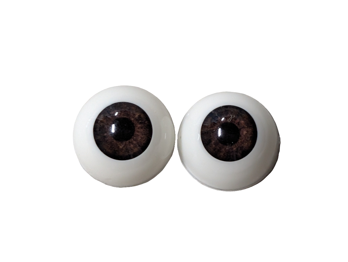 12mm Brown Round Acrylic Eyes Reborn Baby Doll Making Supplies