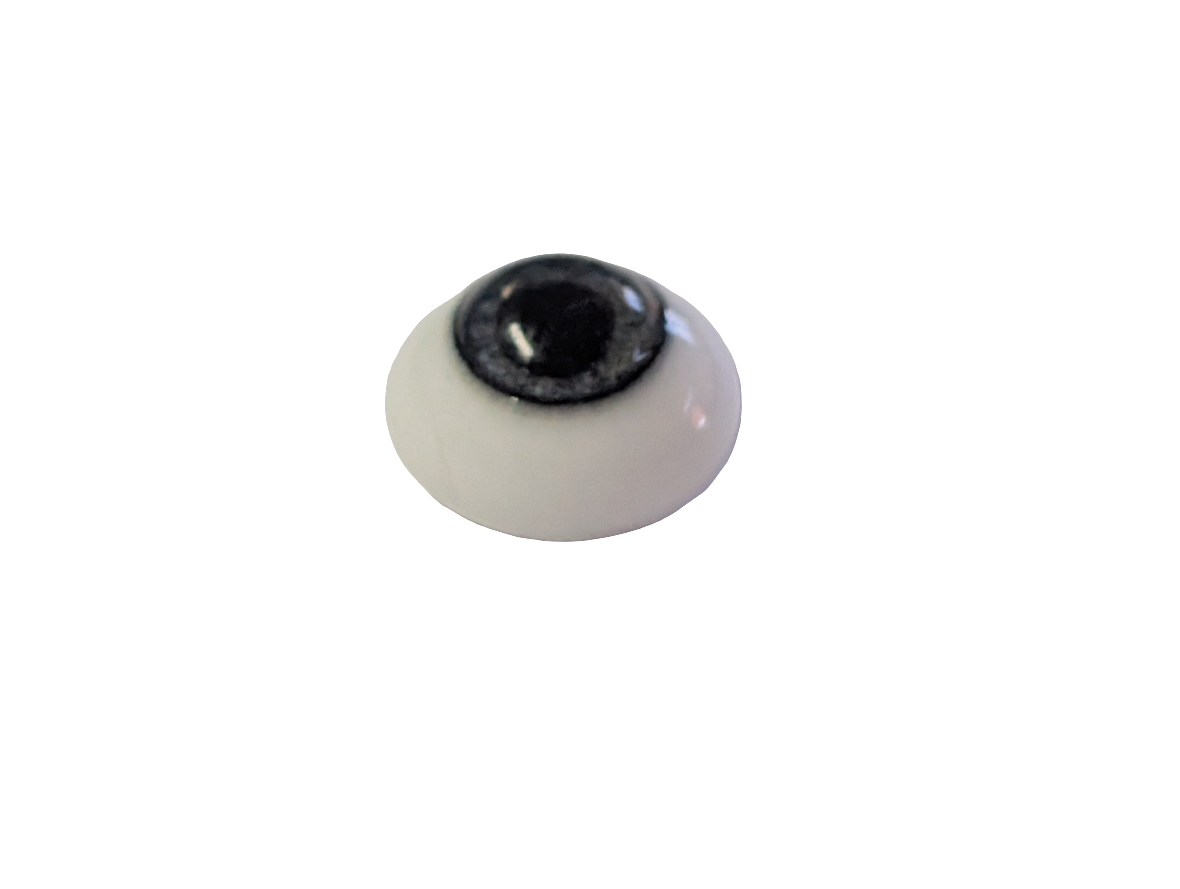 8mm Grey Blue Oval Glass Eyes Reborn Baby Doll Making Supplies