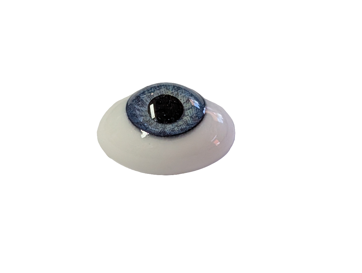 16mm Sky Blue Oval Glass Eyes Reborn Baby Doll Making Supplies