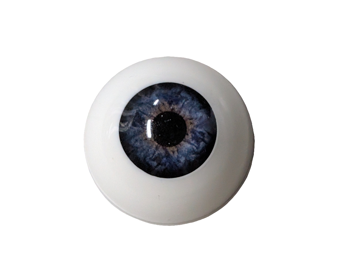 26mm Deep Blue Round Acrylic Eyes Reborn Baby Doll Making Supplies Toddler