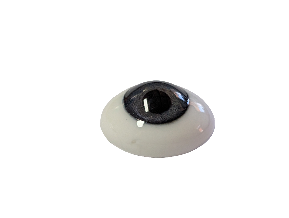 16mm Grey Blue Oval Glass Eyes Reborn Baby Doll Making Supplies