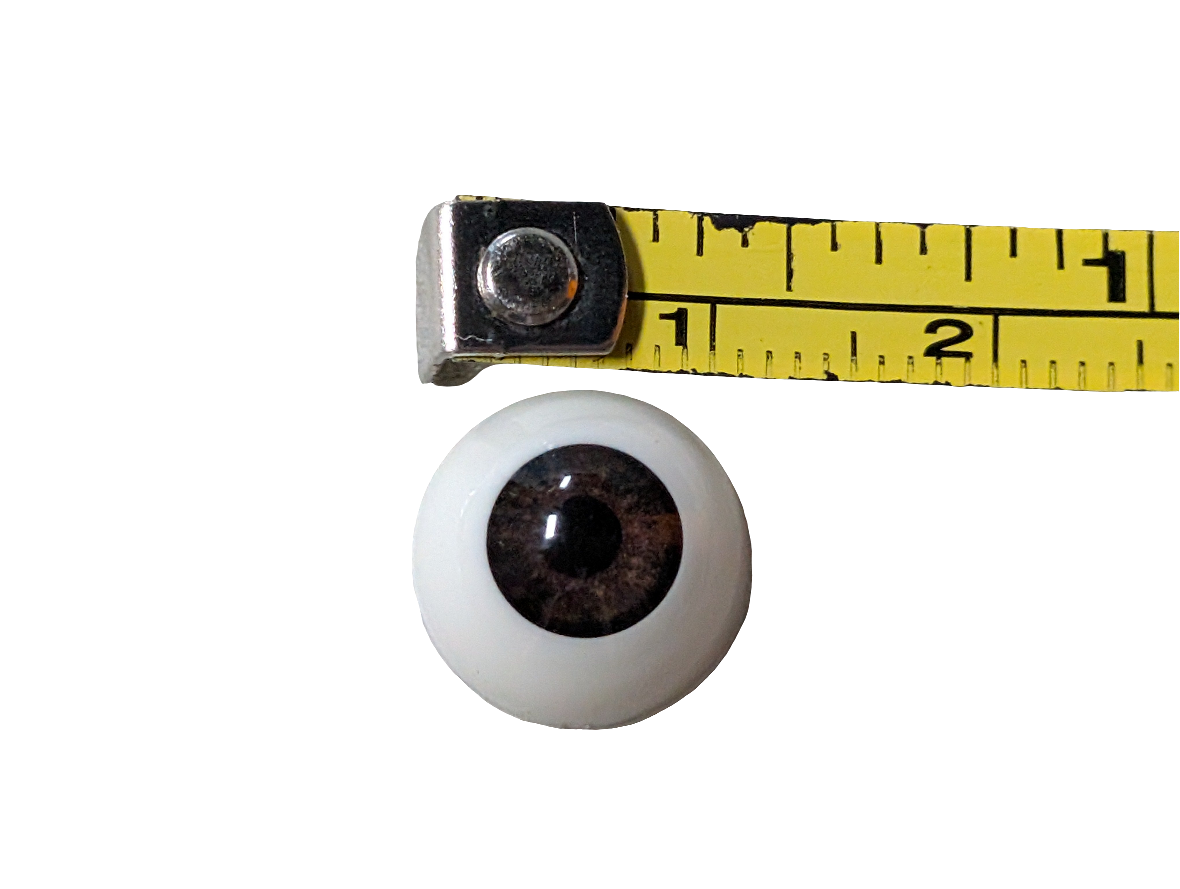 12mm Brown Round Acrylic Eyes Reborn Baby Doll Making Supplies