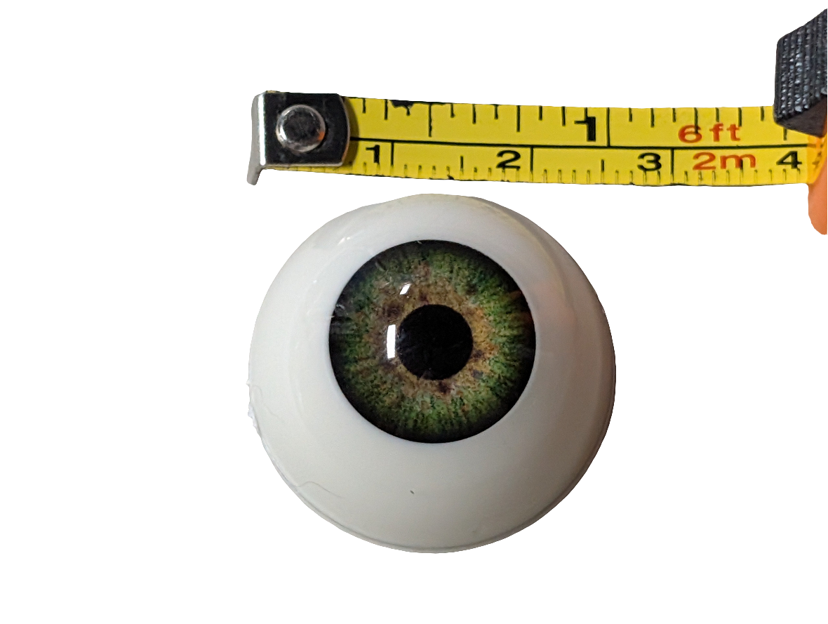 26mm Meadow Green Round Acrylic Eyes Reborn Baby Doll Making Supplies Toddler