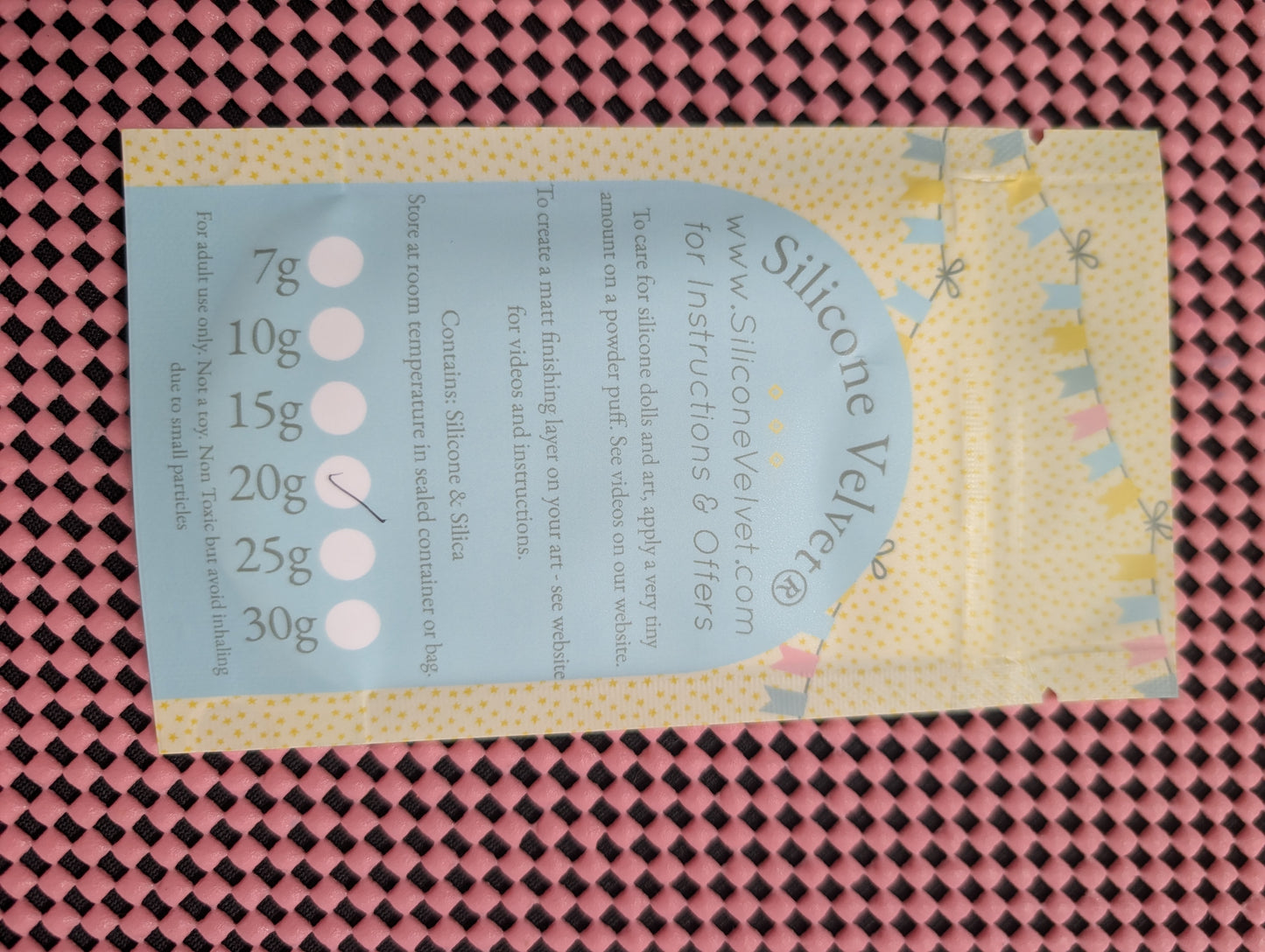 20gm Sachet ~ Silicone Velvet ~ Matte Finishing Powder