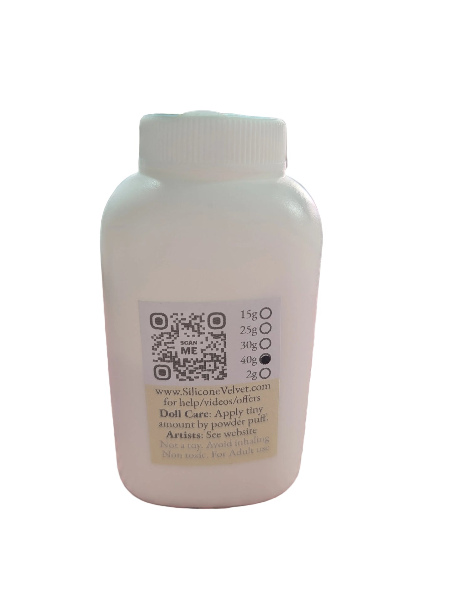 40gm Bottle ~ Silicone Velvet ~ Matte Finishing Powder