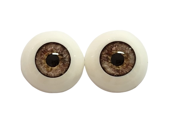 20mm Earth Brown Round Acrylic Eyes Reborn Baby Doll Making Supplies