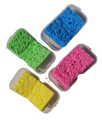 Micro Mottle Sponge Set of 4 with Cases ~ Reborn Baby Texture