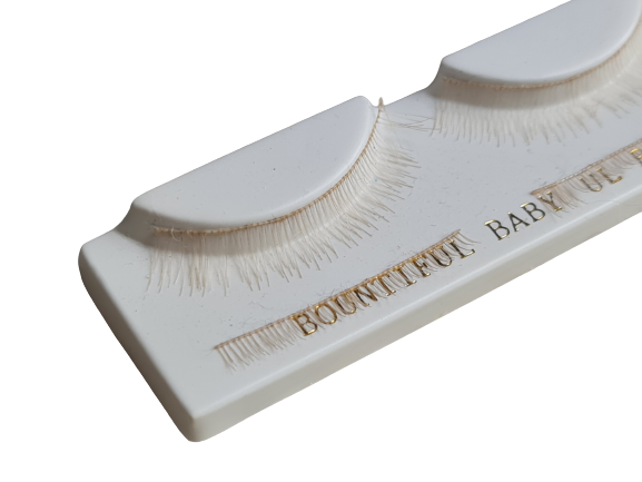 Reborn Baby Doll Blonde Upper and Lower Eyelashes Lashes Supplies 4 Piece