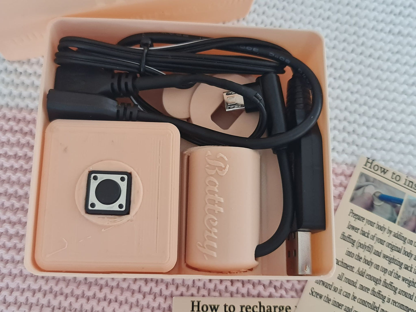 Mini Reborn Baby Doll Beating Heart Chest Plate Rechargeable