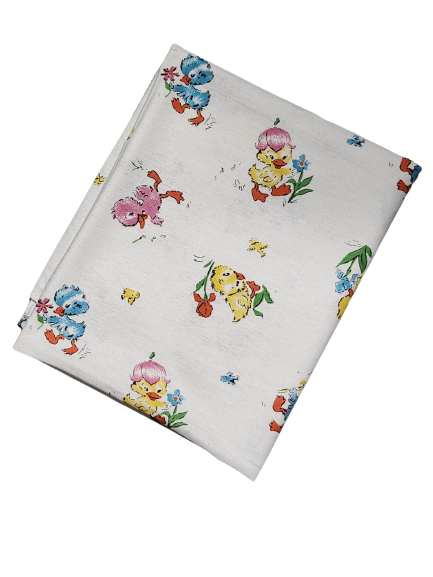 Vintage Print Hospital Baby Receiving Blanket - Photo Prop Reborn Baby