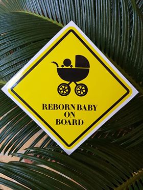 CAR STICKER Reborn Baby on Board Novelty