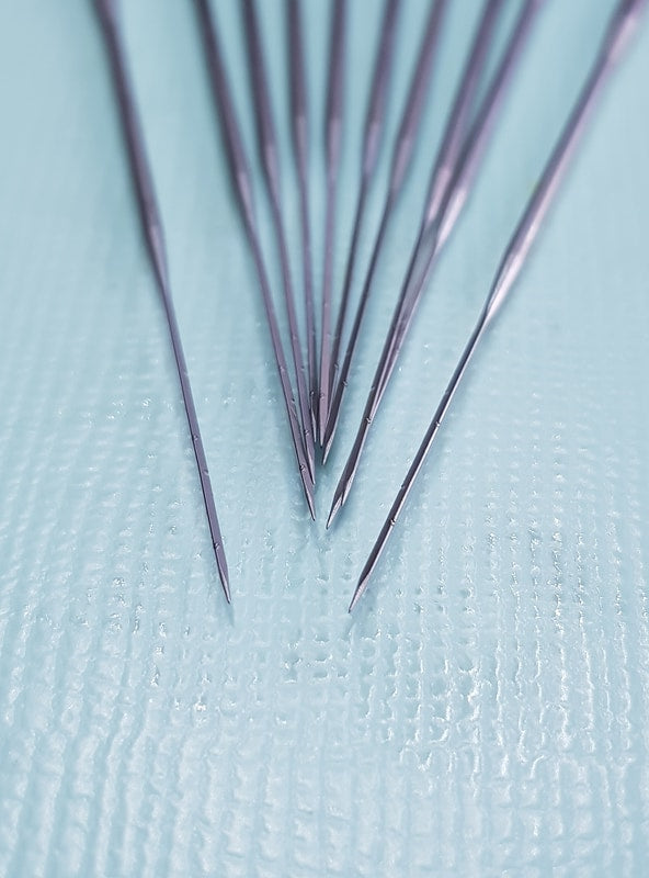 42 Gauge 6 Barb Hair Rooting Felting Needles Pack of 10 Reborn Baby
