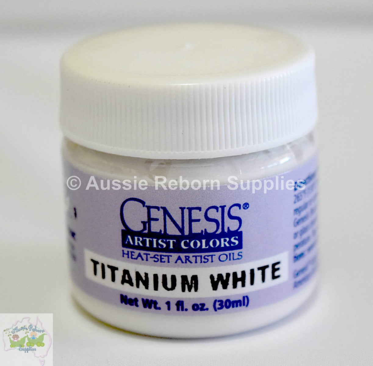 Titanium White Large 1oz Genesis Heat Set Reborn Baby Paints