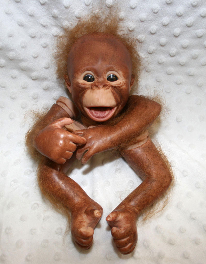Binki the Orangutan by Denise Pratt PAINTED and Rooted