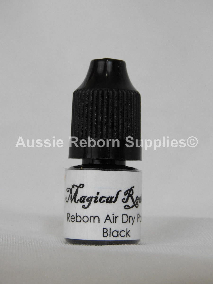 3ml Black Air Dry Magical Realism Reborn Baby Paint