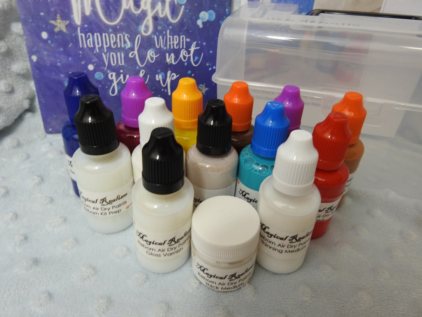30ml Large Size Painting Kit Air Dry Magical Realism Reborn Baby