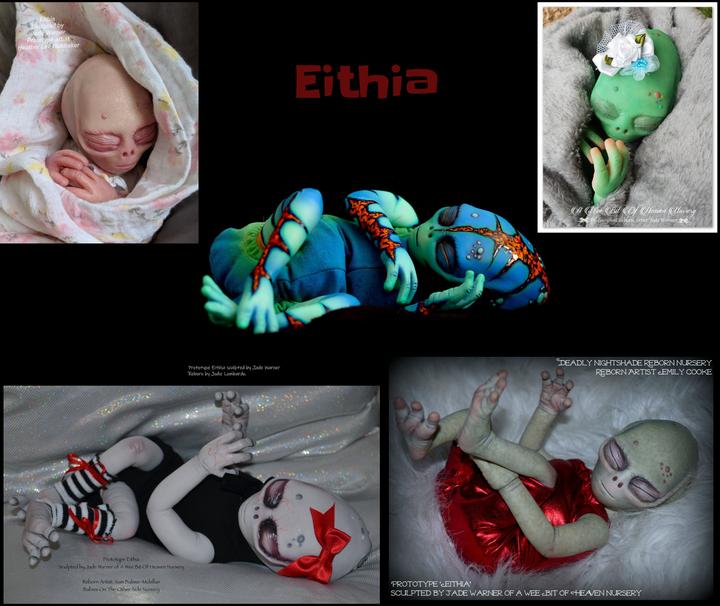 Eithia "Alien" by Jade Warner Unpainted Reborn Baby kit Only