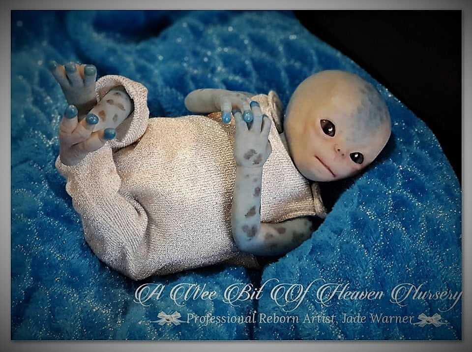 Elara "Alien" by Jade Warner Unpainted Reborn Baby kit Only