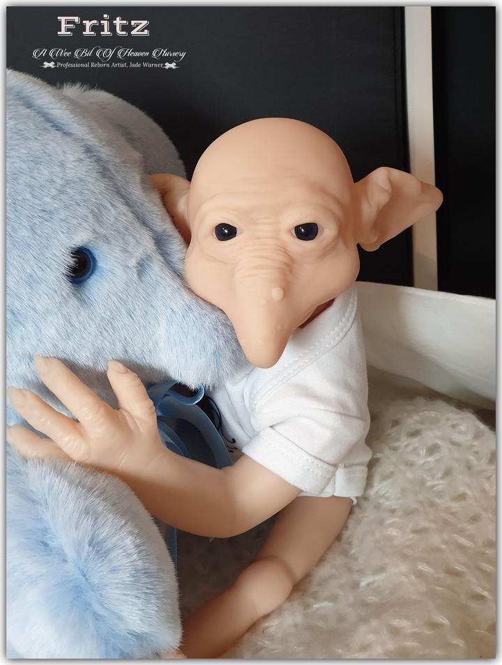 Fritz Cheeky Goblin by Jade Warner Unpainted Reborn Baby kit Only