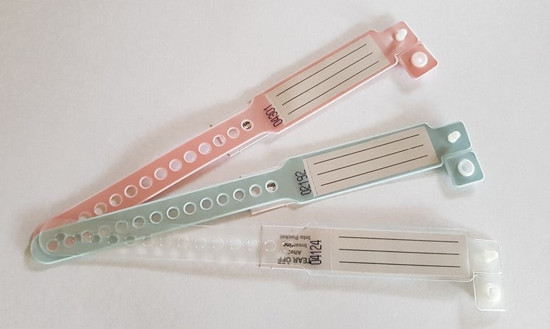 Newborn Hospital Bracelet x 1 Blue ID Band Genuine Reborn Baby
