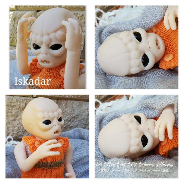 Iskadar "Alien" by Jade Warner Unpainted Reborn Baby kit Only